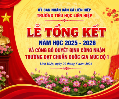 Lễ tổng kết năm học 2025-2026, công bố quyết định công nhận trường đạt chuẩn Quốc gia mức độ 1